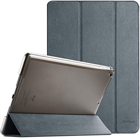 ProCase iPad 10.2 Case 2020 iPad 8th Generation Case / 2019 iPad 7th Generation Case, Slim Stand Hard Back Shell Protective Smart Cover for 10.2" iPad 8th Gen & 7th Gen -Matte Grey