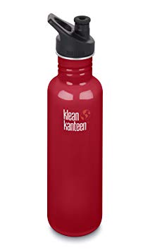 Klean Kanteen Classic Stainless Steel Water Bottle, Single Wall and Leak Resistant Sport Cap 3.0