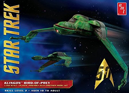 AMT 949 Star Trek Klingon Bird-Of-Prey 1:350 Scale Plastic Model Kit - Requires Assembly