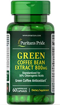 Puritan's Pride Green Coffee Bean Extract 800 mg-60 Capsules