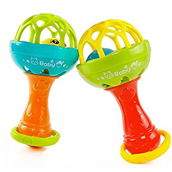 TOY-STATION Hand Bell Rattle Toy[Set Of 2]