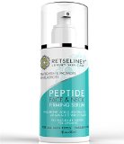 Retseliney Peptide Face and Neck Firming Serum Boost Collagen Lift Loose and Sagging Skin Tightens and Smoothes Chest Vegan Hyaluronic Acid Vitamin E Organic and Natural Anti Wrinkle Serum for Skin
