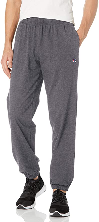 Champion Men's Closed Bottom Light Weight Jersey Sweatpant