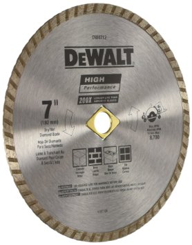 DEWALT DW4712B 7-Inch High Performance Diamond Masonry Blade
