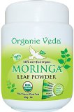 Organic Moringa Leaf Powder - FREEZE DRIED 16 Ounce - 1 Lb 100 Pure and Natural Raw Organic Super Food Supplement Non GMO Gluten FREE US FDA Registered Facility 9733 USDA Certified Organic 9733 ALL NATURAL