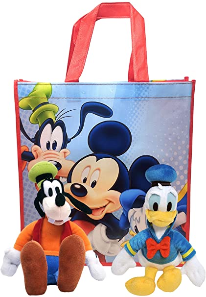 Disney 11" Plush Mickey Mouse Friends 2-Pack in Gift Bag (Donald Duck & Goofy)