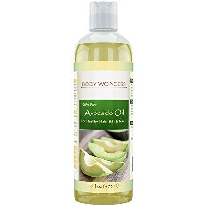 Body Wonders Avocado Oil *16 Fl Oz* *Hexane Free* Supports Healthy Hair, Skin, & Nails