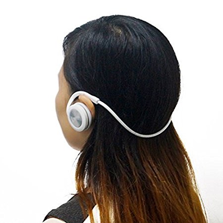Neojdx Sports Wireless Bluetooth Neckband Headphones for Smartphones - White