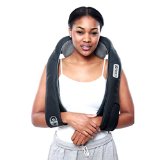 Cordless Shiatsu Neck and Back Massager with Heat - Effective Deep Tissue Massager Trusted and Used By Massage Therapist - All New Velcro Technology for Hands Free Use