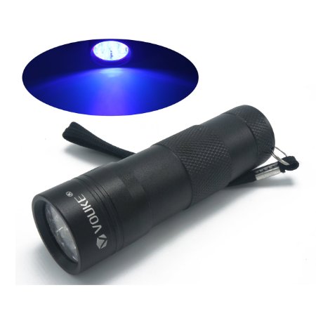 12 LED UV ultra violet Black Light Flashlights torch light urinestain detectorBlack