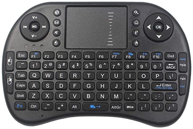 Mini Wireless Keyboard - 2.4GHz Controller with Touchpad Mouse Combo by TV xStream, Compatible with Android TV Box, IPTV, HTPC, Smart TV, PC, X-Box,etc.