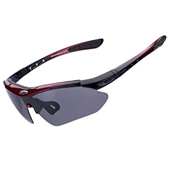 RockBros Polarized Sports Sunglasses UV Protection Cycling Glasses for Men Women Outdoor Running Driving Fishing Golfing