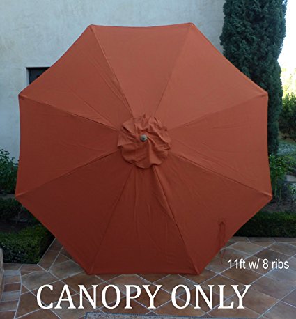 Replacement umbrella canopy for 11ft 8 ribs in Terra (Canopy Only)