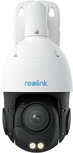 REOLINK RLC-823S2, Smart 4K/8MP UHD PTZ Dome Security Camera with Cutting-Edge 16X 3D Optical Zoom, Spotlights Color Night Vision, Person/Vehicle/Animal Detection, Two-Way Audio, 24/7 Recording