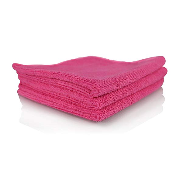 Chemical Guys MIC10103 Microfiber Towel (Pink 15" x 15")