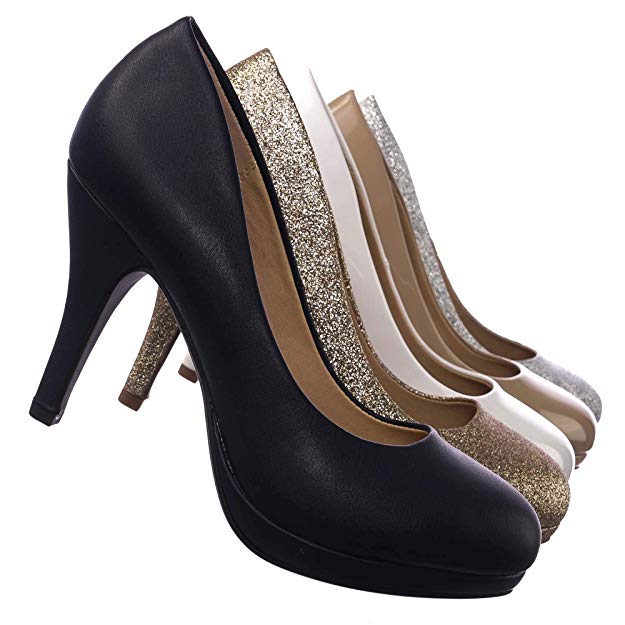 Comfortable Foam Padded Round Toe Classic High Heel Pump