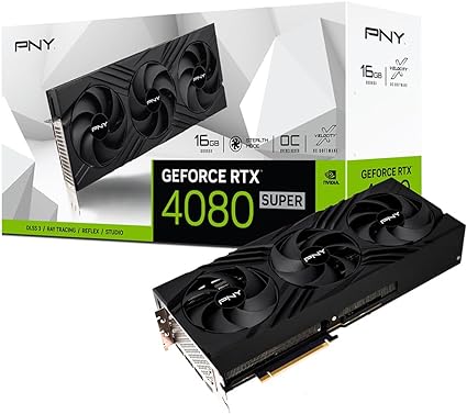 PNY GeForce RTX™ 4080 Super 16GB Verto™ Overclocked Triple Fan Graphics Card DLSS 3