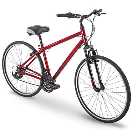 Royce Union 700c RMY Mens 21-Speed Hybrid Comfort Bike, Metallic Red