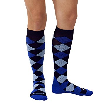 Zensah Argyle Compression Socks