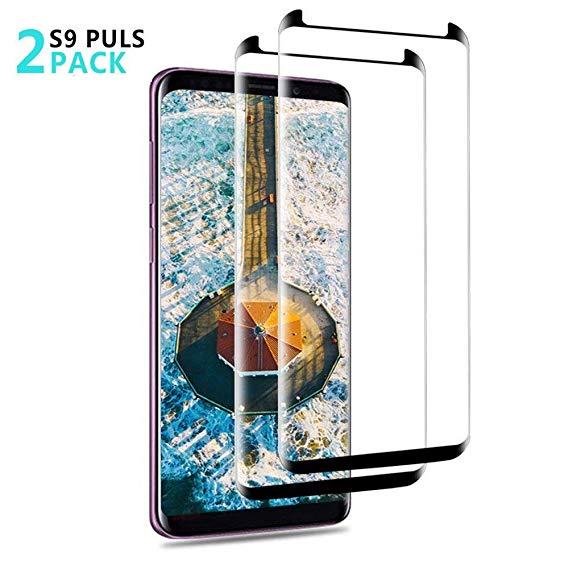 Samsung Galaxy S9 Plus Screen Protector,[2-Pack] Brocase Tempered Glass Screen Saver [9H Hardness][Anti-Fingerprint][Ultra-Clear][Bubble Free] for Galaxy S9 Plus(NOT for S9)
