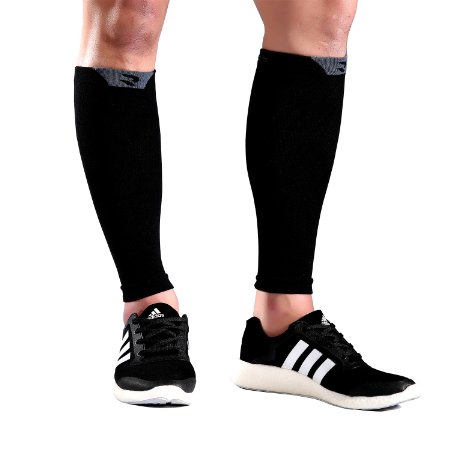 Calf Compression Sleeve - Shin Splints & Calves Pain Relief - Leg Compression Sleeves for Women Men - Support Socks for Running Cycling Basketball Baseball Tennis - Helps Recovery Faster