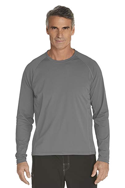 Coolibar UPF 50  Men's Long Sleeve High Tide Swim Shirt - Sun Protective