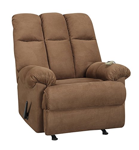 Dorel Living Padded Dual Massage Recliner, Chocolate