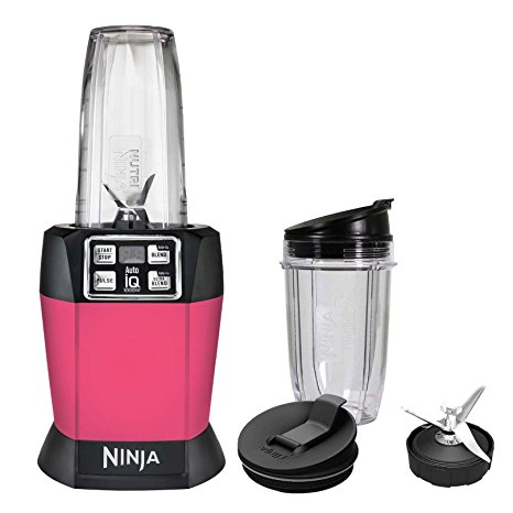 Ninja Auto-iQ Nutri Ninja 1000W Blender, Pink | BL483 (Certified Refurbished)