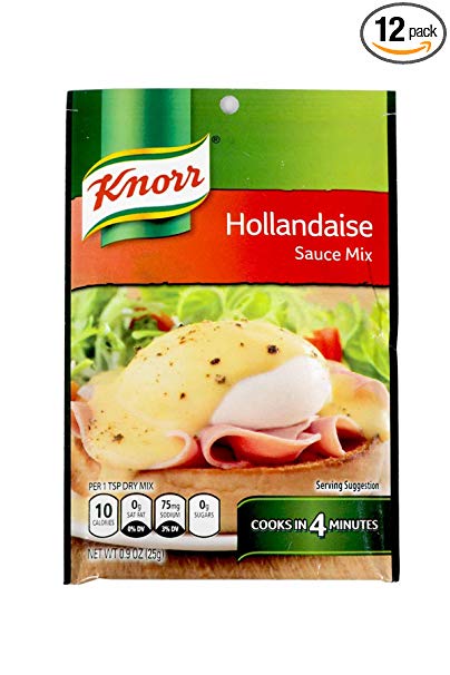 Classic Hollandaise Sauce - 0.9 ounce - 12 per case.
