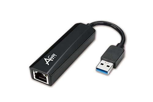Ableconn USB3E1002 SuperSpeed USB 3.0 to RJ45 Gigabit Ethernet Lan Network Adapter for Windows, Mac OS X, ChromeOS, and Linux [ASIX AX88179 chipset] - USB Ethernet Network - USB to RJ45 (Black)