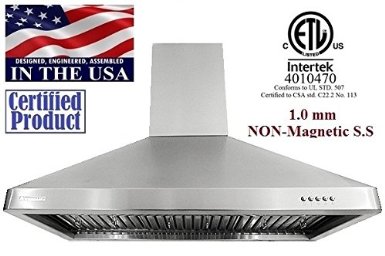 XtremeAIR  Ultra Series, UL02-W30 30" 900 CFM Ducted Wall Mounted Range Hood