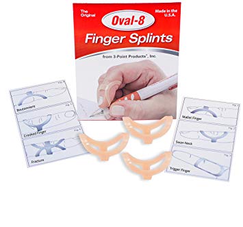 3-Point Products Oval-8 Finger Splint Size 10 (Pack of 3)