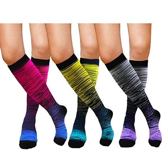 Compression Socks (20-30mmHg) For Women&Men - Best for Running,Travel,Cycling,Pregnant