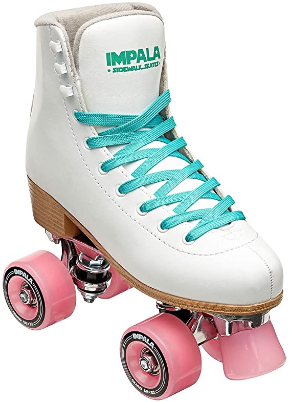 Impala Rollerskates Girl's Impala Quad Skate (Big Kid/Adult) White 9 (US Men's 7, Women's 9)