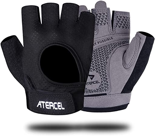 Atercel Gym Gloves , Super Lightweight, Best Weight Lifting Gloves for Cycling, Workout, Fitness, Breathable Training Gloves with Microfiber Fabric , for Men and Women
