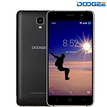 Unlocked Cell Phones, DOOGEE X10 Smartphone Unlocked Android 6.0 - 5.0’’ IPS Display - 3360mAh Battery - 8GB ROM - 5MP Camera - 3G Unlocked Phones - Black