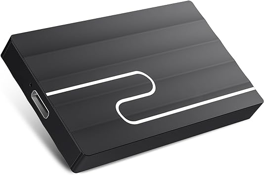 2TB External Hard Drive, Ultra Slim 2.5" Storage, Portable Hard Drive Compatible with Windows, PC, Mac, Desktop (Black)