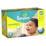 Pampers Swaddlers Diapers  Economy Pack Plus Size 4 144 Count