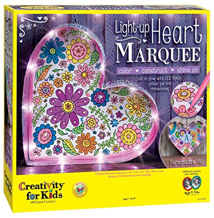 Creativity for Kids Light Up Heart Marquee Craft Kit