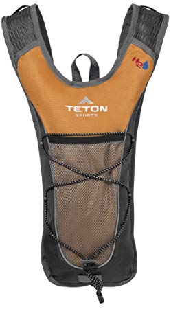 TETON Sports Trailrunner 2 Liter Hydration Backpack; Perfect for Trail Running, Cycling, Hiking, and Climbing; BPA Free; 2L Water Bladder Keeps You Cool When You’re Outdoors; Orange