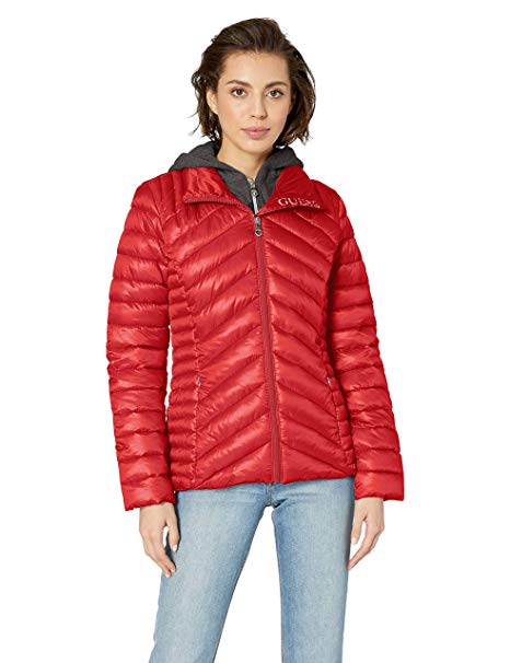 GUESS Women's Hooded Packable Puffer Jacket