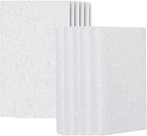 Restaurantware RW Clean 6 x 3.5 Inch Scouring Pads 10 Multi-Purpose Scrub Pads - Not Abrasive Heavy-Duty White Nylon Scrub Pads For Cleaning For Cleaning Or Scrubbing Versatile