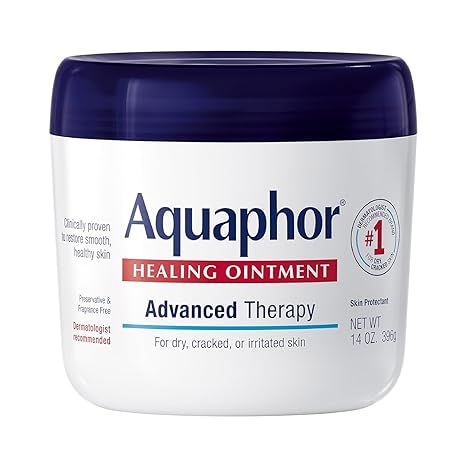Aquaphor Cracked Skin & Minor Cuts & Burns, 14 Oz Jar Healing Ointment, Dry Skin Body Moisturizer, Multi-Purpose Healing Ointment