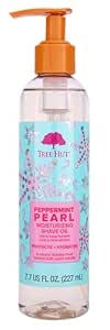 Tree Hut Peppermint Pearl Moisturizing Shave Oil | Made with Soothing Jojoba Oil | Gel-to-Oil Formula Helps Prevent Razor Bumps, Ingrown Hairs, & Skin Irritation | Limited Edition Holiday | 7.7 fl oz.