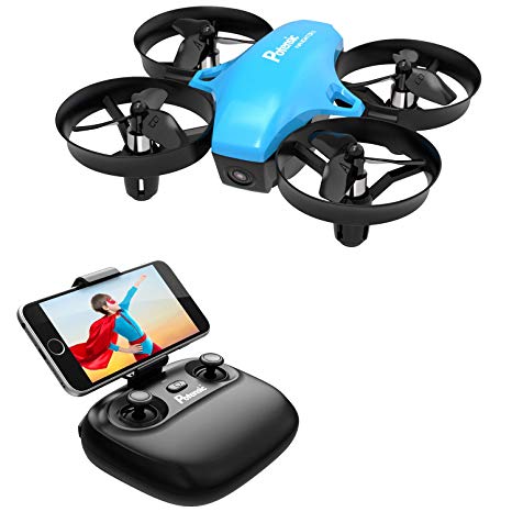 Potensic A20W FPV Mini Drone for Kids with Camera, RC Portable Quadcopter 2.4G 6 Axis - Altitude Hold, Headless, Remote Control, Route Setting, Real Time FPV and Detachable Battery