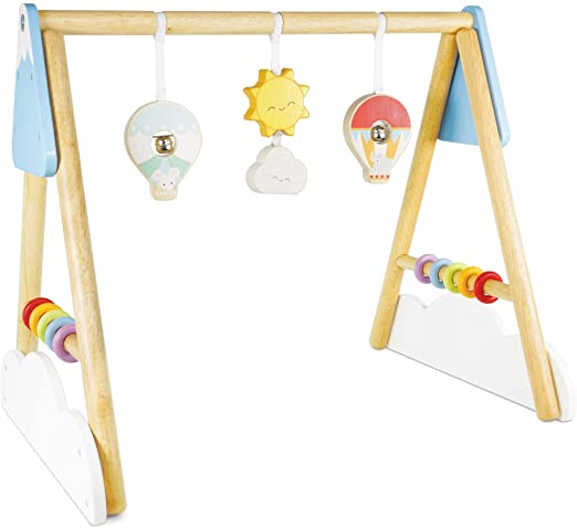 Le Toy Van Hot Air Balloon Baby Gym Premium Wooden Toys for Kids Ages 2 Months & Up