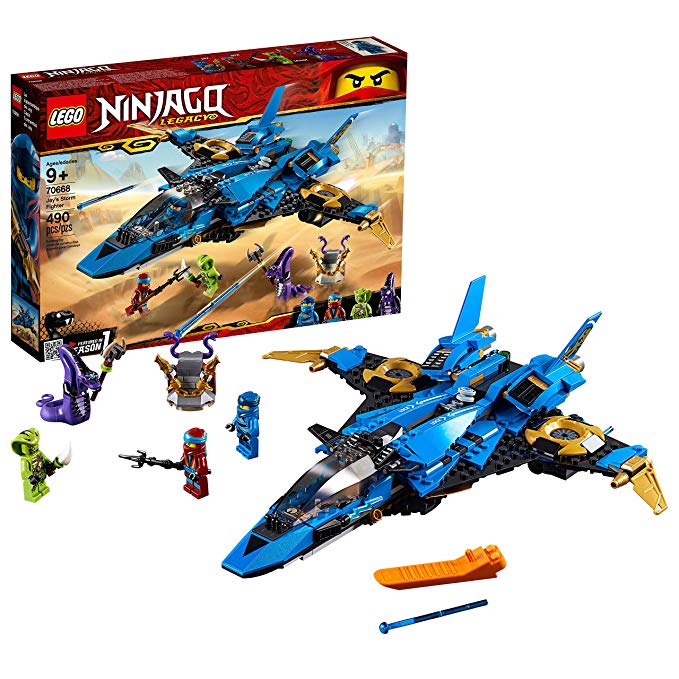 LEGO Ninjago Legacy Jay’s Storm Fighter 70668 Building Kit , New 2019 (490 Piece)