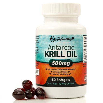 Krill Oil Supplement with Astaxanthin, 1000mg per Serving, Omega 3 Fish Oil Pills EPA DHA Phospholipids - 30 Day Supply