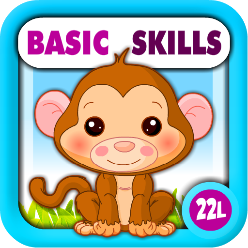 Preschool All-In-One Basic Skills: Learning Adventure A to Z (Letters, Numbers, Colors, Shapes, Go Together, Patterns, 123s counting, ABCs reading) - Games for Kids - Educational Toy for Baby, Toddler and Kindergarten Explorers by Abby Monkey