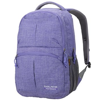Doleesune Fashionable Lightweight Water Resistant Nylon Backpack School Bag Super Cute Stripe School College Laptop Bag for Teens 8459 (Violet)